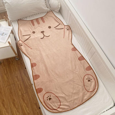 Fuzzibean Cuddly Cat Blanket Blankets KittyNook Cat Company Tabby Cat